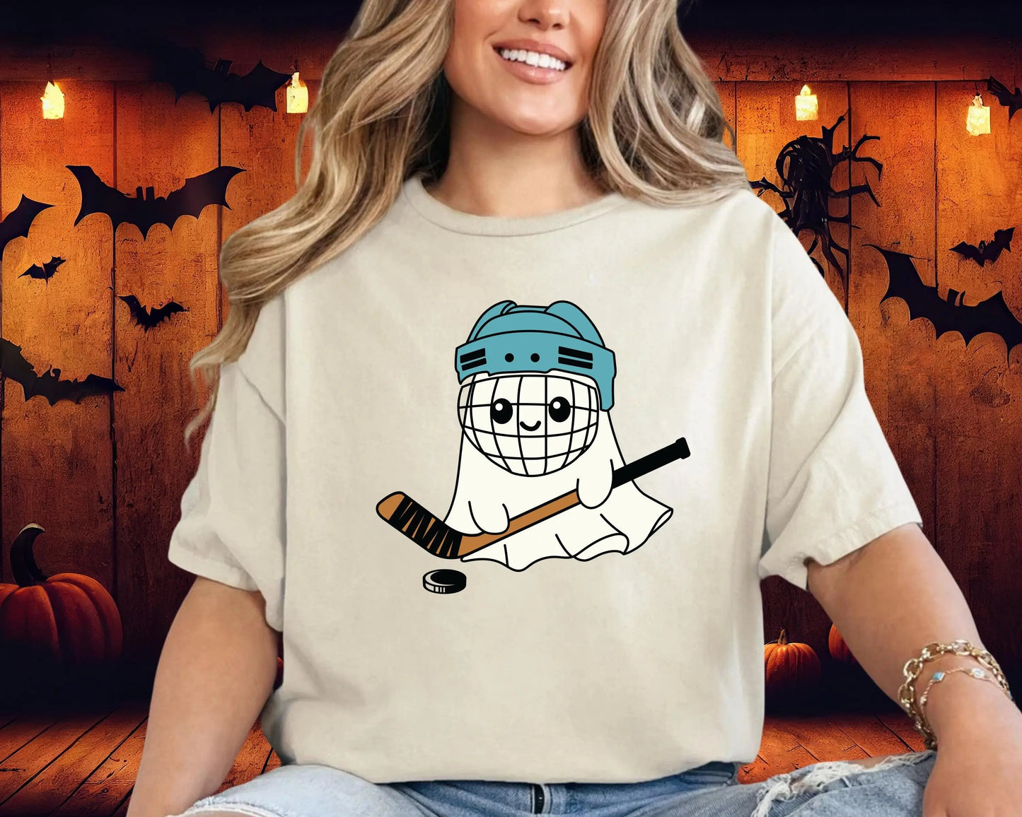 Ice Hockey Ghost T-Shirt